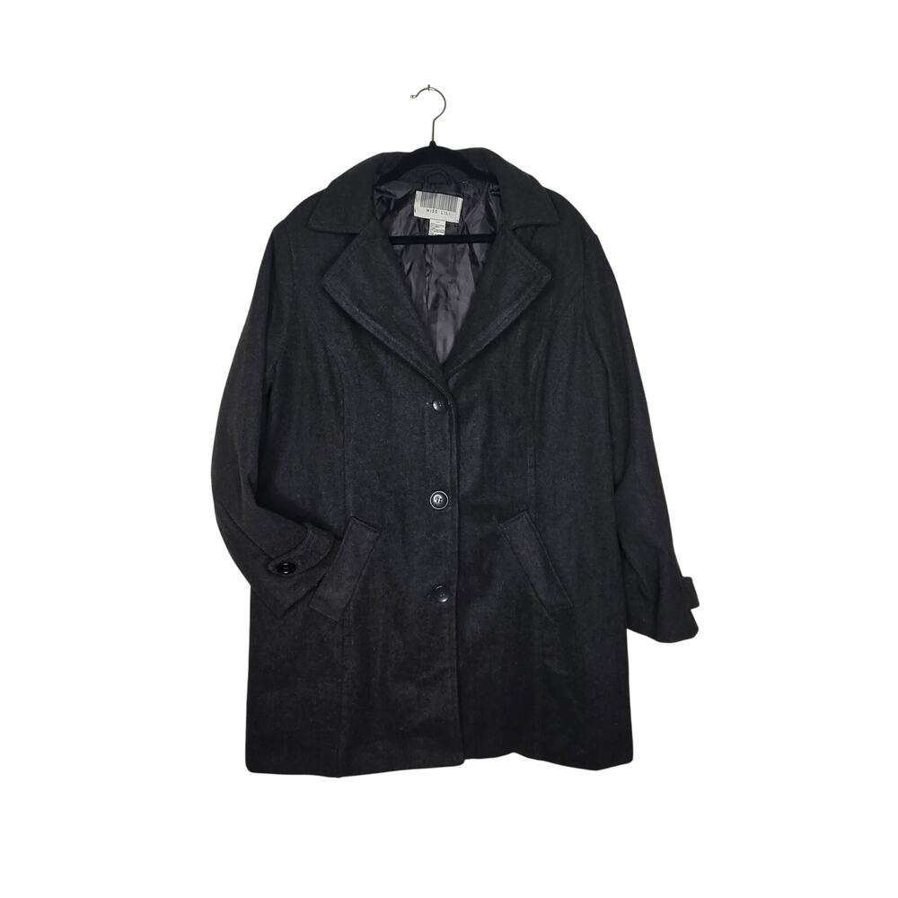 Miss Lili Gray Wool Blend Peacoat Jacket Women's 2X
